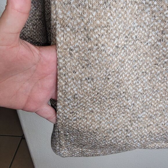 Lands' End asymmetric moto knit jacket size M/P (10-12) medium petite - Picture 3 of 8